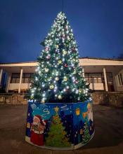 Напередодні Різдва у селі Здвижівка Бучанської громади засяяла головна ялинка.