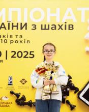 Юна бучанка стала абсолютною Чемпіонкою України з шахів