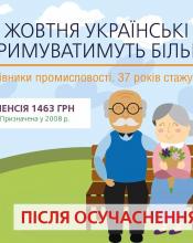 НАСТУПНОГО ТИЖНЯ ПОЧНУТЬСЯ ВИПЛАТИ ПІДВИЩЕНИХ ПЕНСІЙ