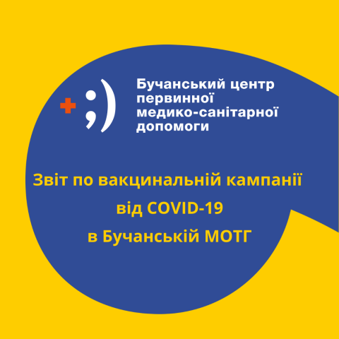 Звіт по вакцинальній кампанії від COVID-19 в Бучанській громаді