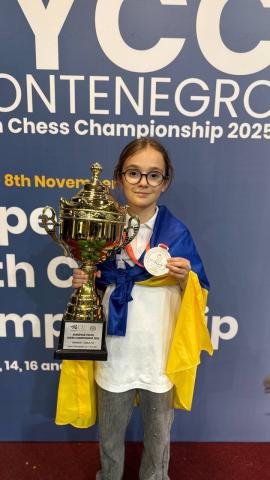 Бучанська шахістка Дарʼя Кравчук стала чемпіонкою Європи серед дівчат до 10 років Бучанська шахістка Дарʼя Кравчук стала чемпіонкою Європи серед дівчат до 10 років