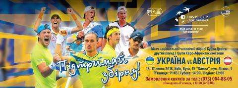 Матчі Кубка Девіса Україна-Австрія у Бучі