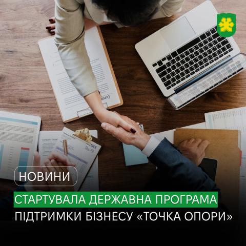 Можливості для бізнесу, що постраждав від війни: стартувала державна програма підтримки «Точка опори».