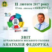 Звіт Бучанського міського голови